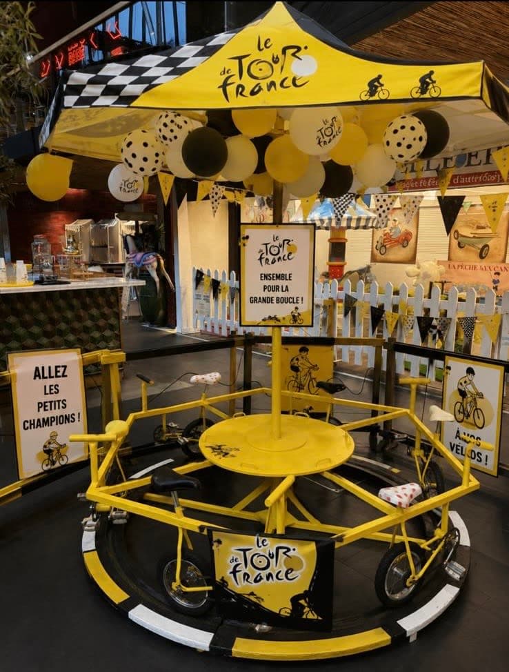 Manège Carrousel « Tour de France » à vélos – 6 places – 100% écologique - 1